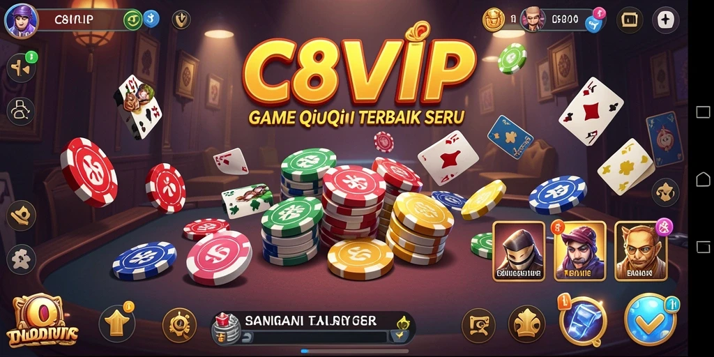 Tampilan menarik dari permainan QiuQiu di C8VIP.