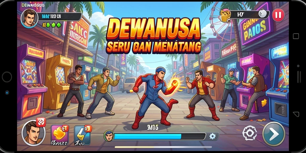 Pengalaman gameplay seru dalam DEWANUSA dengan berbagai rintangan menantang.