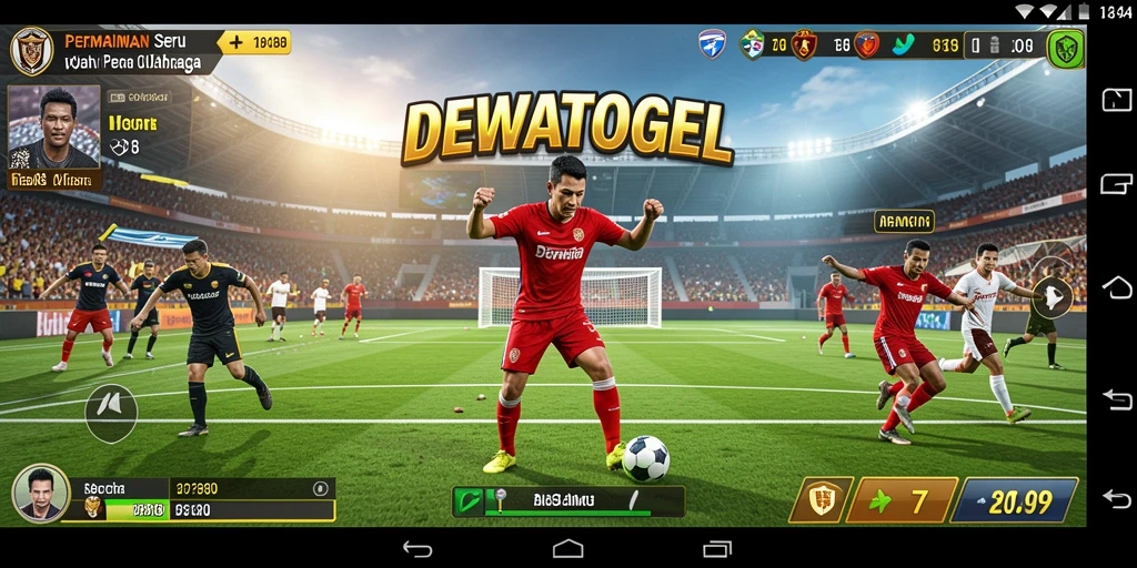 Screenshot gameplay DEWATOGEL yang menampilkan aktivitas olahraga yang beragam.
