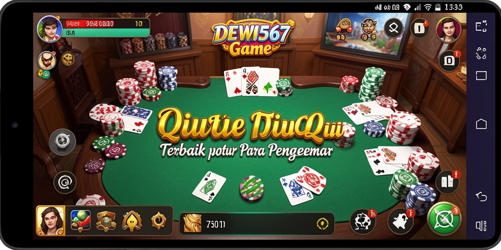 Tampilan gameplay seru dalam DEWI567 QiuQiu.
