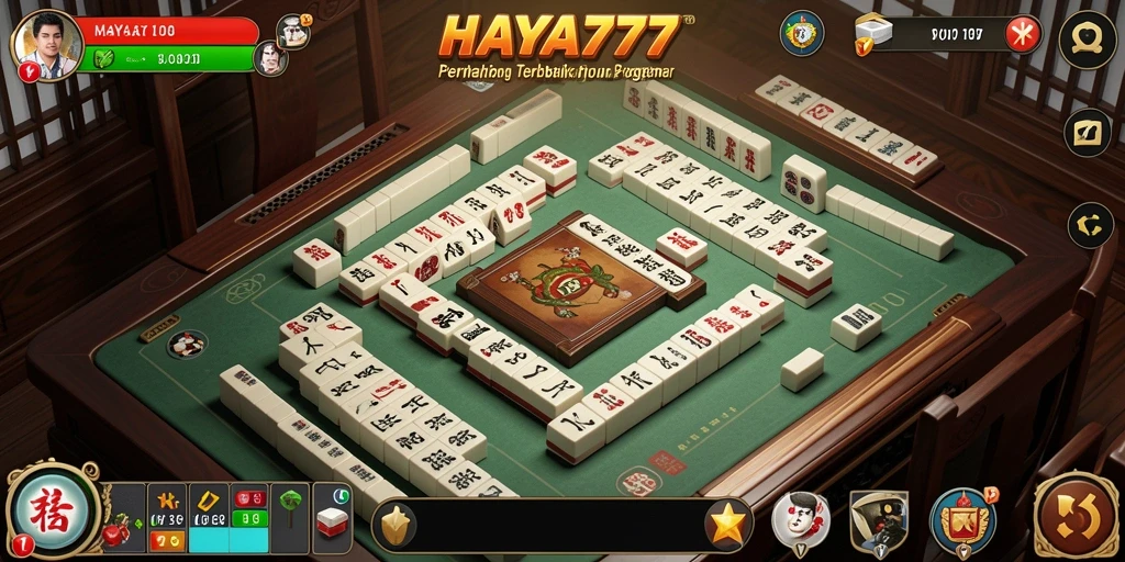 Tampilan gameplay HAYA777 yang menawan dan penuh tantangan Mahjong.