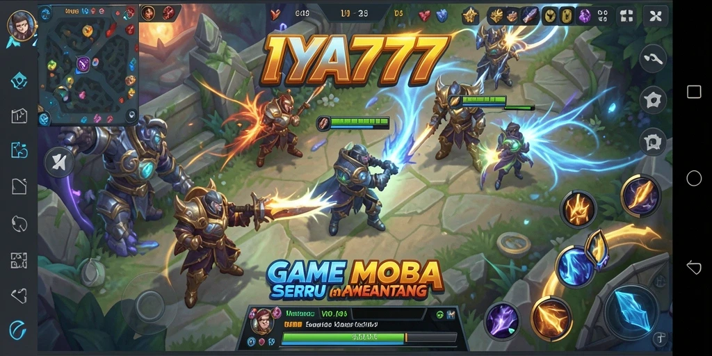 Screenshot <strong>IYA777</strong> menampilkan aksi seru dalam gameplay MOBA.
