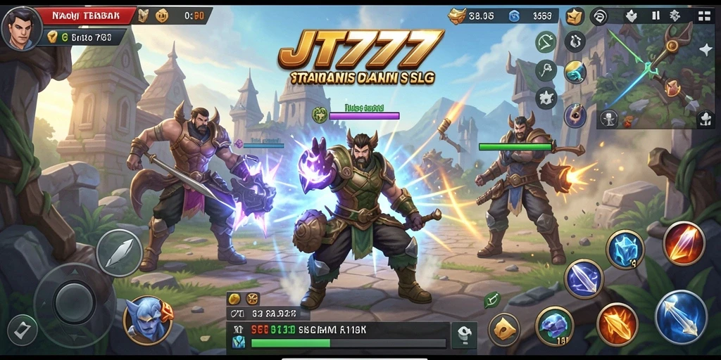 Screenshot menunjukkan gameplay seru dan interaksi antar pemain.
