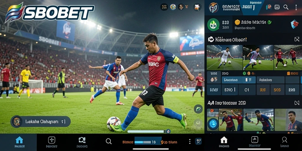 Tampilan gameplay SBOBET menunjukkan pengalaman taruhan olahraga yang dinamis.