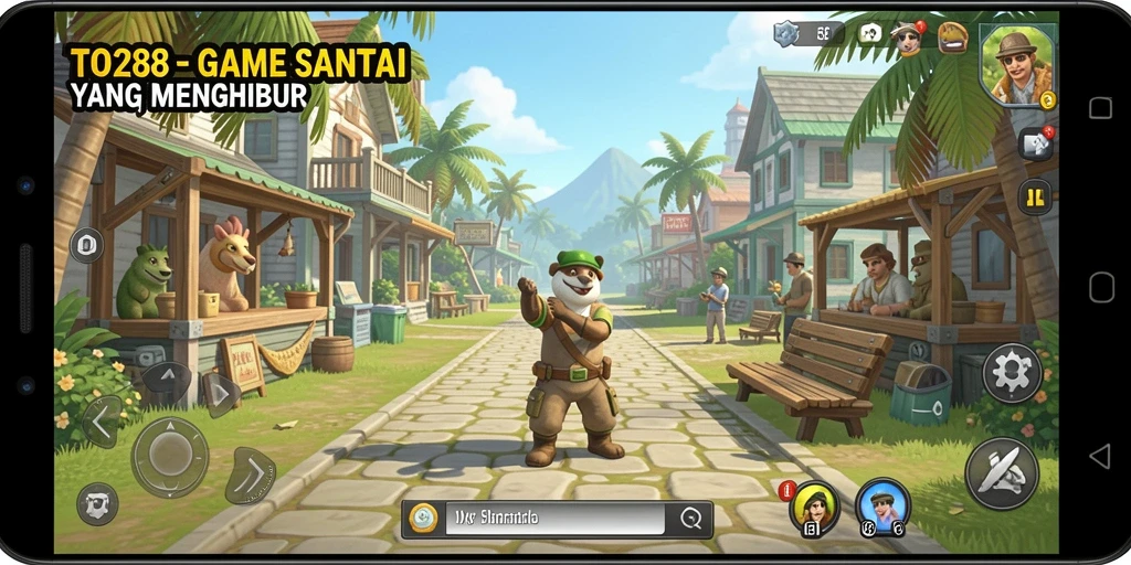 Tampilan gameplay TO288 yang ceria dan menghibur.