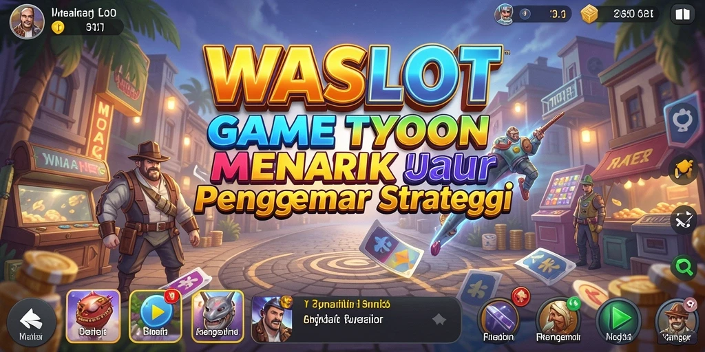 Tangkapan layar gameplay <strong>WASLOT</strong> menampilkan aksi seru dalam mengelola bisnis Tycoon.