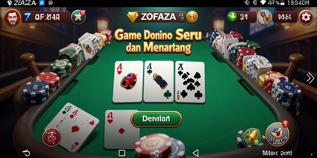 Tampilan gameplay ZOFAZA yang seru dan menarik.